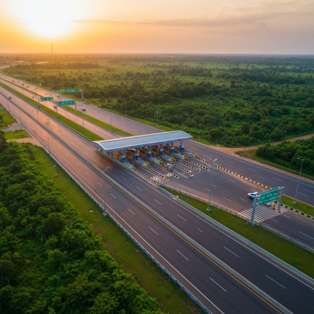 Nigerian Highway Toll Plaza